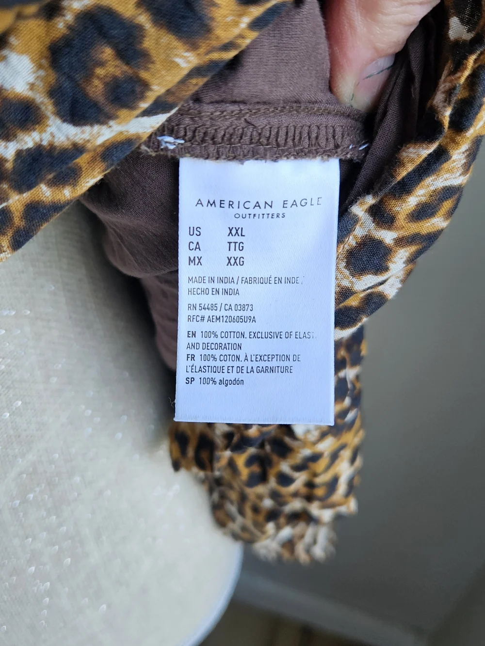 American Eagle Outfitters Leopard Print Romper - Brown & Black - Picture 7 of 7